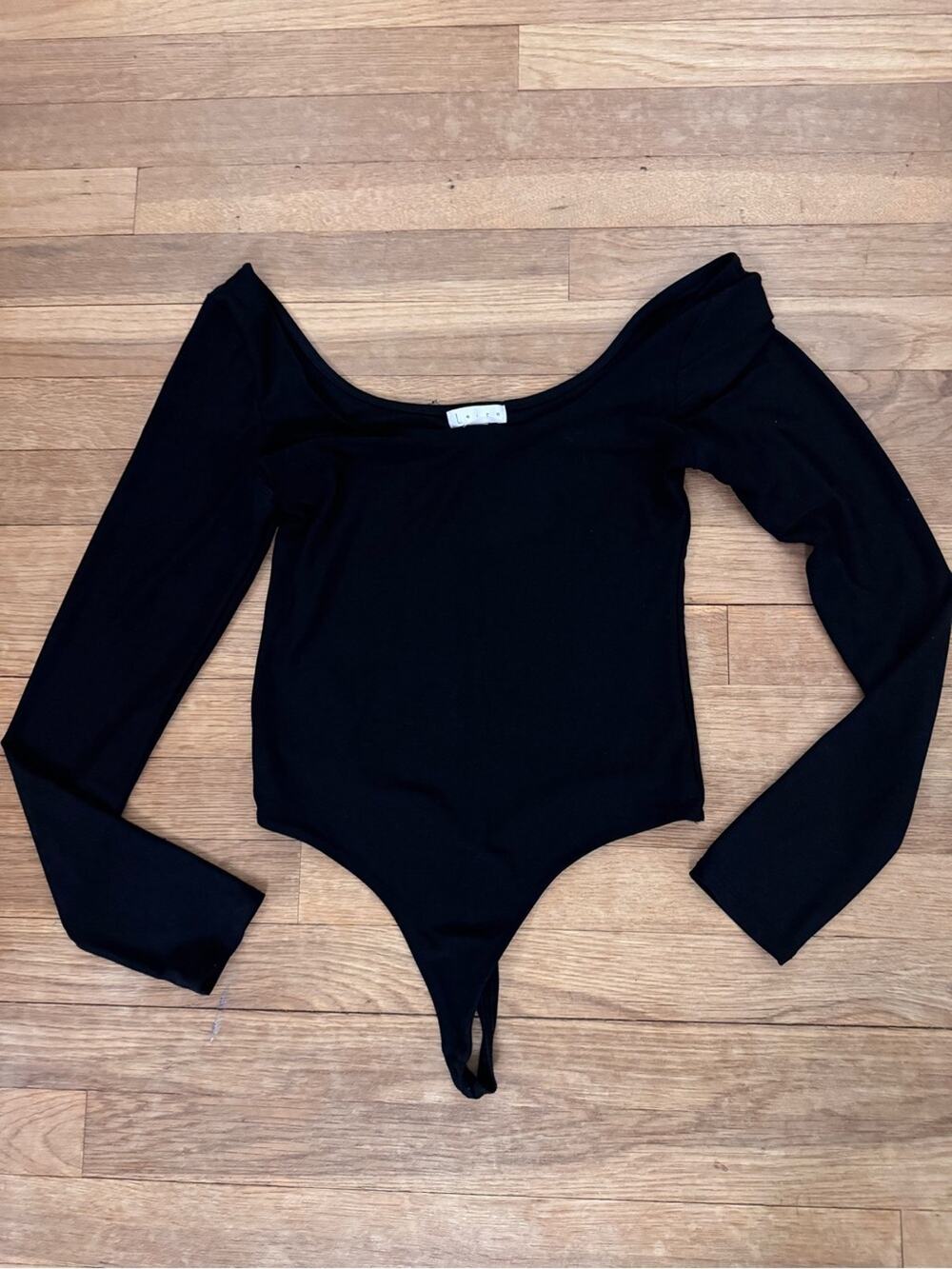 Leith Women's Black Long Sleeve Bodysuit - Size S
b57
